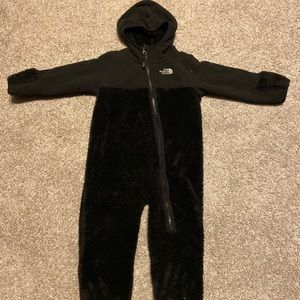 North Face Infant one piece bunting fleece